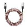 Clef Audio Labs XLR Male to XLR Female, Silver Zinc Alloy Shell/Grey Copper Braided - 20 Feet - 3 of 4