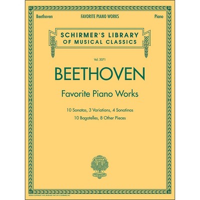 G. Schirmer Beethoven: Favorite Piano Works - Schirmer's Library Of Musical Classics LB 2071 By Beethoven