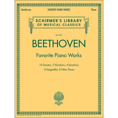 G. Schirmer Beethoven: Favorite Piano Works - Schirmer's Library Of Musical Classics LB 2071 By Beethoven