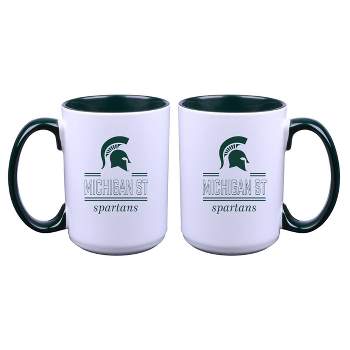 NCAA Michigan State Spartans 16oz Home and Away Mug Set