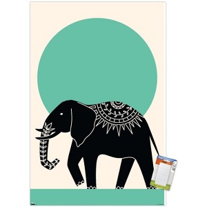 Trends International Ink Elephant Unframed Wall Poster Prints - 1 of 4