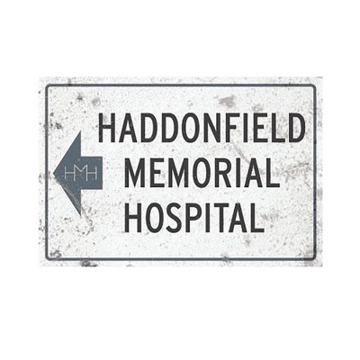 Trick Or Treat Studios Halloween II Haddonfield Memorial Hospital Metal Sign