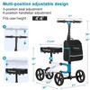JUJABU Collapsible Knee Walker for Adults with Basket and Dual Braking System, Crutch Alternative for Foot, Leg & Ankle Injuries - 2 of 4
