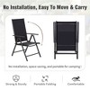 Captiva Designs 7pc Patio Dining Set with Slat-top Rectangle Table & Sling Foldable Chair - 2 of 4