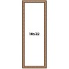 PosterPalooza | Panoramic Slim Profile Gold Picture Frame - UV Acrylic, Foam Board Backing, Hanging Hardware - 2 of 4