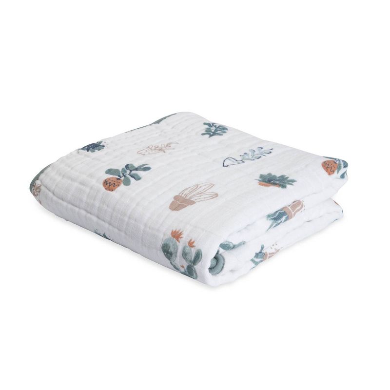 Little Unicorn Cotton Muslin Quilt Blanket, 1 of 11