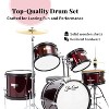 StarQuest Junior 5-Piece Drum Set, Metallic Red Finish with Bass, Snare, 2x Toms, Floor tom, High Hats and Crash Cymbal, Perfect for Young Drummers - 4 of 4