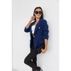 Coolmee Women's Lapel Collar Blazer Gold Button Down Business Work Blazers Casual Open Front Jackets - 4 of 4