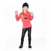 Deux par Deux Girl Organic Cotton T-Shirt Coral with Cupcake - 2 of 4