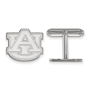 Black Bow Jewelry Sterling Silver Auburn Tigers NCAA Cuff Links - 1 of 3