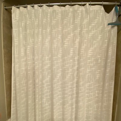 Woven Shower Curtain White - Threshold™ : Target