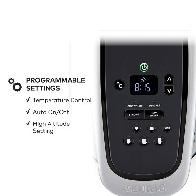 K-Elite Silver Single-Serve Coffee Maker with Iced Setting