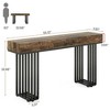 Resenkos Entryway Table, Console Sofa Table,55-inch Console Table, Modern Entryway Table with Metal Legs,Rustic - 2 of 4