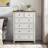 Lyngins 6-Drawer Dresser with Metal Handles,Modern Chest of Drawers,Storage Furniture for Bedroom,Living Room - 2 of 4