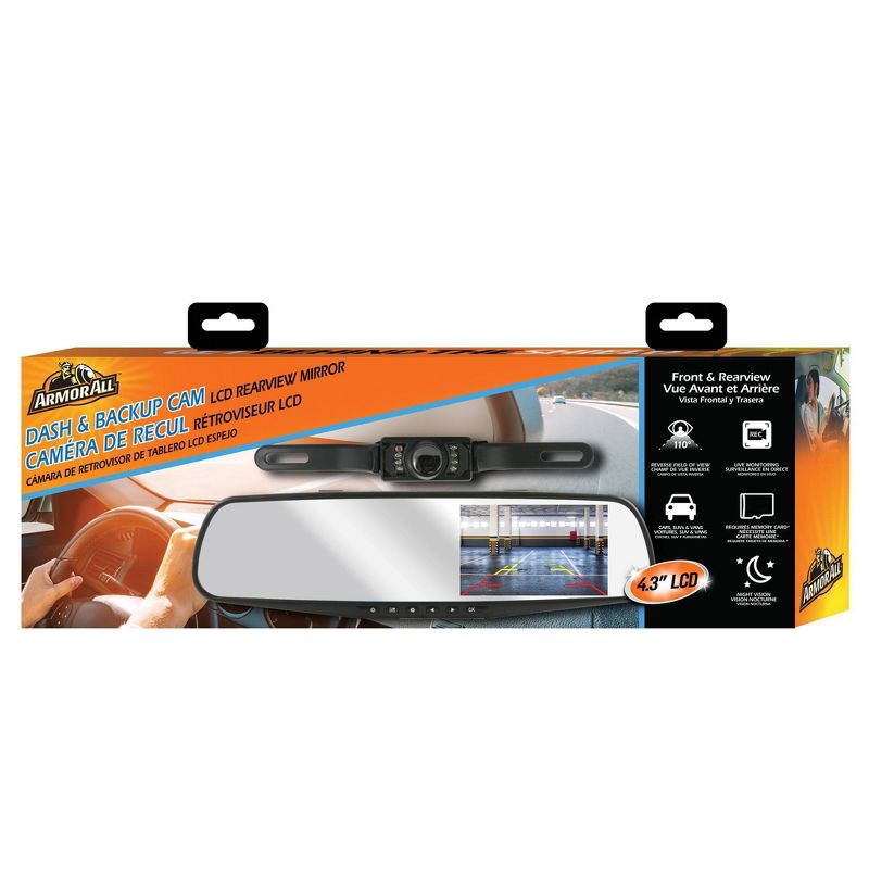 Armor All Rearview Mirror Dash/Backup Camera, 1 of 8