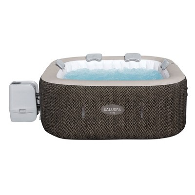 Bestway Saluspa Airjet 4 To 6 Person Inflatable Hot Tub Square Portable ...