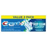 Crest + Deep Clean Complete Whitening Toothpaste Effervescent Mint - 5.4oz