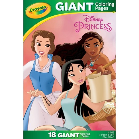 Crayola 18ct Disney Princess Giant Coloring Pages Target