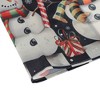 Unique Bargains Christmas Place Mats Snowmen Flax Black White 11.8"x17.7" 2 Pcs - 4 of 4