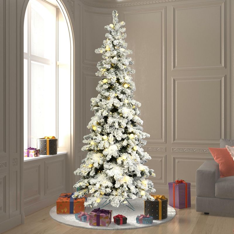 Vickerman Flocked Kodiak Spruce Artificial Christmas Tree, 5 of 6