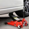 VisioGear 3 Ton Low Profile Floor Jack, Racing Floor Jack with Pistons Quick Lift Pump, Hydraulic Floor Jack Lifting, Black&Red, 26.85"*13.07"*6.22" - 2 of 4