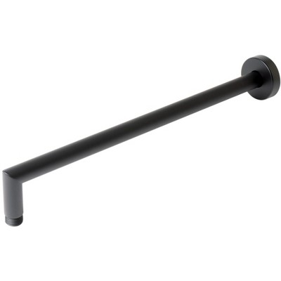 ALFI Black Matte 16 Inches Round Wall Shower Arm