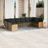 vidaXL Garden Sofa Set Grey Poly Rattan Large Modular Garden Sofa Set - 2 of 4