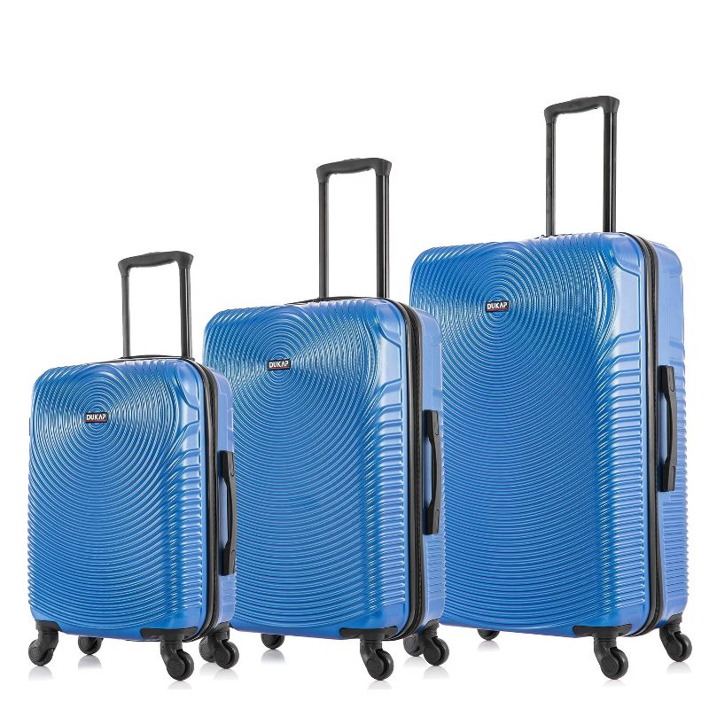 DUKAP Inception Lightweight Hardside Checked Spinner Luggage Set 3pc, 3 of 9