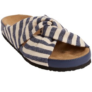 Comfortview Women's The Reese Slip On Footbed Sandal (Wide Widths Available) - 1 of 4