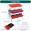 GAOMON Chickens Nesting Boxes with Bracket Legs, Roll Away Hens Nesting Box with Egg Collection, Perch, Lid Cover - 2 of 4