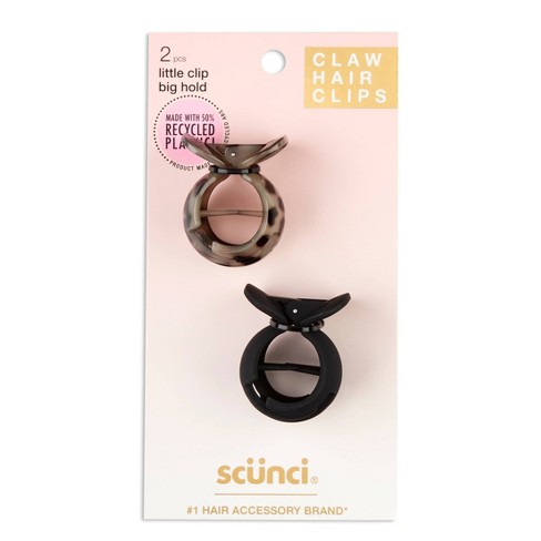 scunci Elevated Basics Small Fish Jaw Clips - 2ct - image 1 of 4