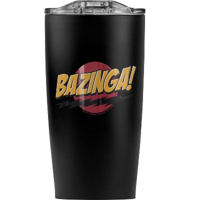 The Big Bang Theory Sheldon Bazinga Steel Tumbler 20oz Coffee Travel Mug