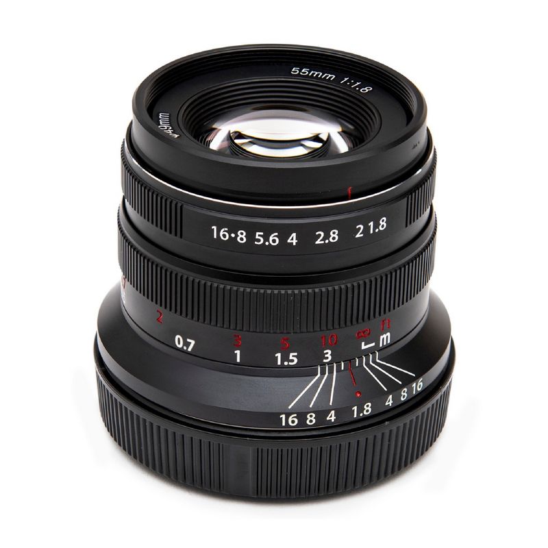 Koah Artisans 55mm f/1.8 Large Aperture Manual Focus Lens for Canon RF (Black), 3 of 4