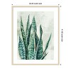 Amanti Art Reaching Snake Plant by PI Studio Wood Framed Wall Art Print - 4 of 4