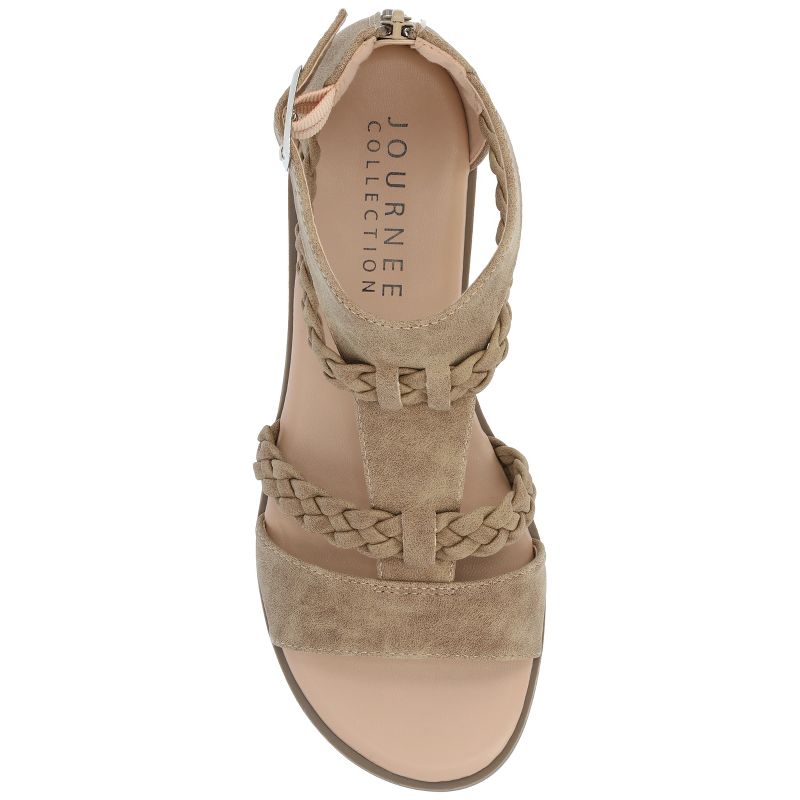 Journee Collection Womens Florence Tru Comfort Foam Gladiator Flat Sandals, 4 of 12