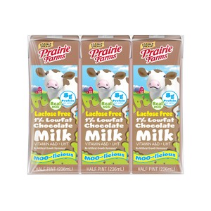 Prairie Farms 1% Chocolate Lactose Free Milk - 3pk/8 fl oz - 1 of 4
