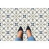 GoodGram Peel N' Stick DIY Retro 12x12 Self Adhesive Vinyl Floor Tile - 20 Tiles (20 Total SF in A Box) - Geo Puzzle - 20 Tiles/20 Sq. ft.