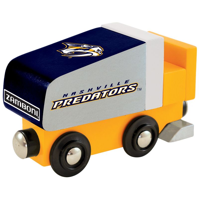 MasterPieces Officially Licensed NHL Nashville Predators Wooden Toy Train Engine For Kids, 2 of 6