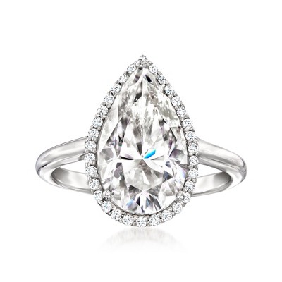 Ross-Simons 3.20 ct. t.w. Moissanite Ring in Sterling Silver