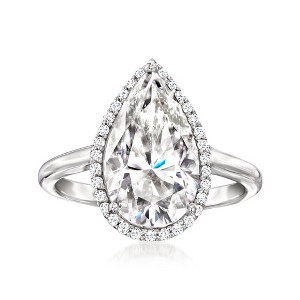 Ross-Simons 3.20 ct. t.w. Moissanite Ring in Sterling Silver - 1 of 4