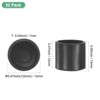 Unique Bargains Non-Slip PVC Chair Leg Caps Floor Protectors for Folding Chairs Black - 3 of 4