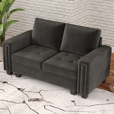 Belffin Modular Velvet Tufted Loveseat