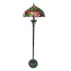 HomeStock Peggy Tiffany-Style 2 Light Roses Floor Lamp 18" Shade - 2 of 2