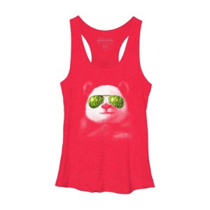 Women's Design By Humans cool panda By jun_salazar216 Racerback Tank Top - 1 of 3