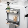 Metal Magnetic Organizer with Towel Rack - image 2 of 4