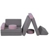 Qaba Modular Kids Play Couch, Kids Couch for Playroom or Bedroom, Foam Couch for Kids with Washable Cover for Toddlers 18+ Months - 4 of 4