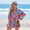 Women's Tropical Print Beach Romper - Cupshe - 2 of 4