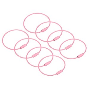 Unique Bargains Acrylic DIY Purse Making Quick Linking Twist Look Rings 8 Pcs - 1 of 4