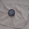 10' x 6.5' Solar LED Patio Umbrella with Tilt and Crank Lift Gray - Wellfor: Rectangular, Wind Vent, Fade-Resistant - 3 of 4