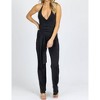 Women's HALTER RUCHE FRONT JUMPSUIT - Blue Blush - 2 of 4